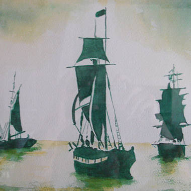 Marines : Aquarelles, dessins, et peintures de l'Artiste GIGI LE MERDY